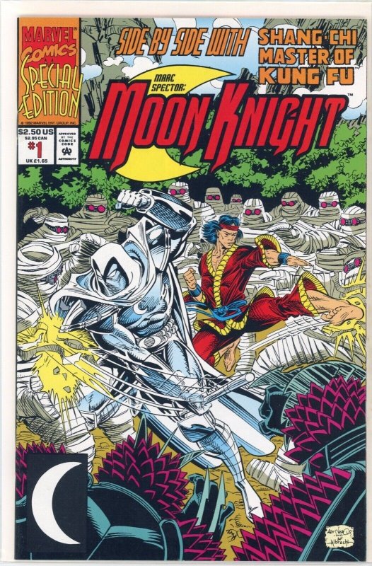 Marc Spector: Moon Knight Special #1 (Marvel Comics, 1992), raw comic book in NM 9.4 condition — front cover