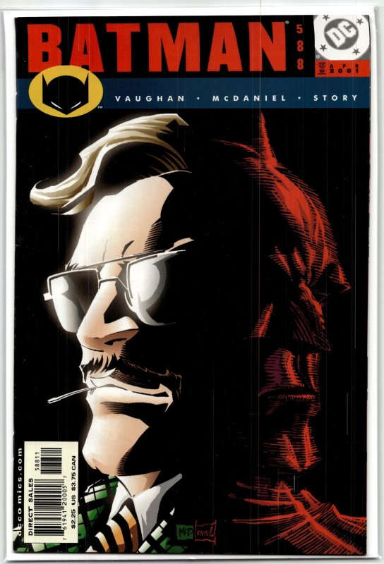 Batman #588 (DC Comics, 2001), raw, ungraded comic book — front cover