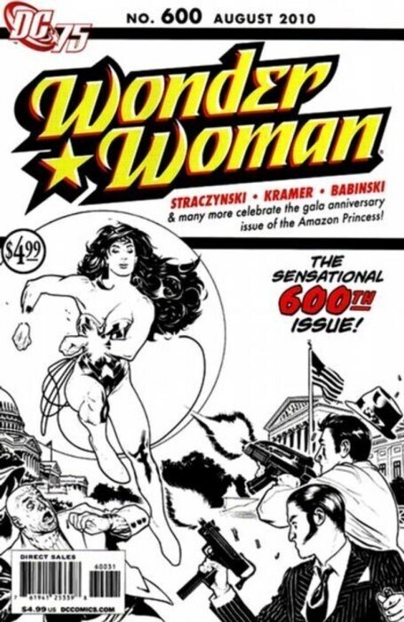 Wonder Woman #600 (DC Comics, 2010), raw, ungraded comic book — front cover