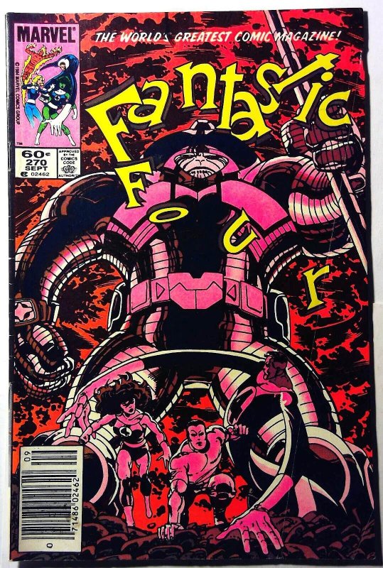 Fantastic Four #270 (Marvel Comics, 1984), raw, ungraded comic book — front cover