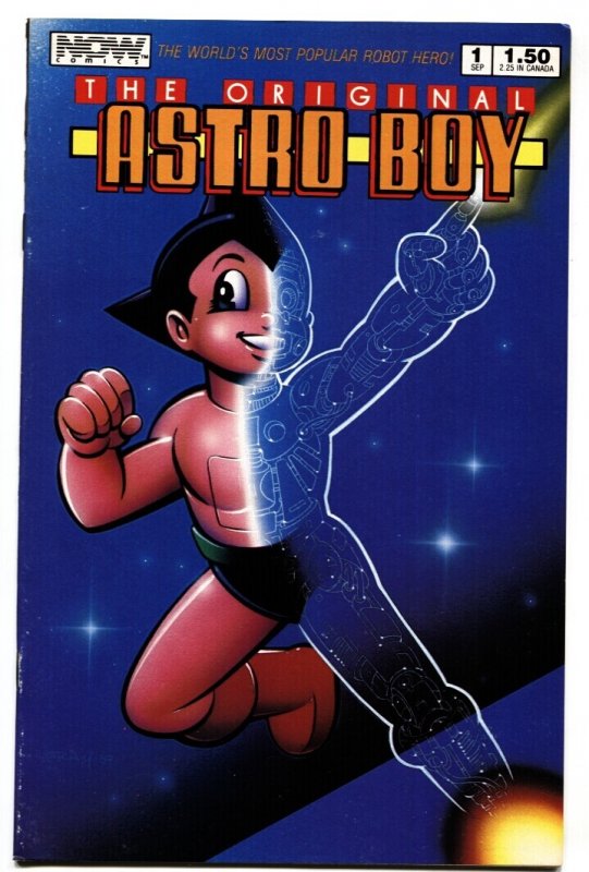 Original Astro Boy #1 (NOW Comics, 1987), raw comic book in VF- condition — front cover