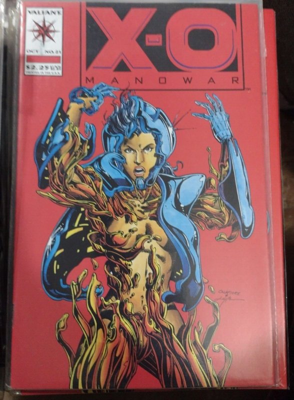 X-O Manowar #21 (Valiant Comics, 1993), raw, ungraded comic book — front cover