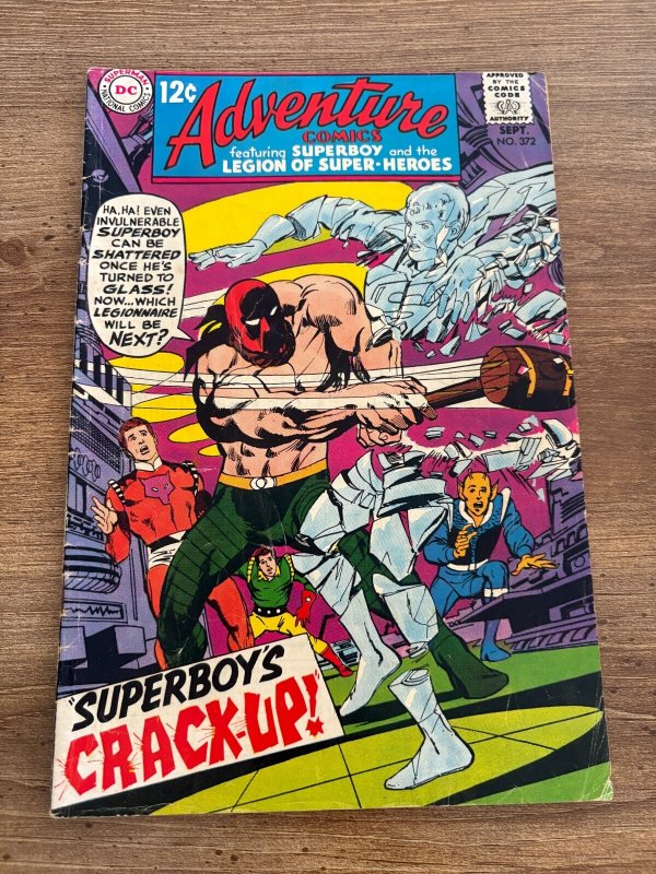 Adventure Comics #372 (DC Comics), raw comic book in VG/FN condition — front cover