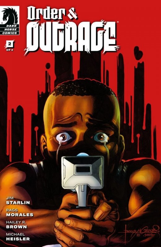 Order & Outrage #2 (Dark Horse Comics, 2023), raw comic book in NM condition — front cover