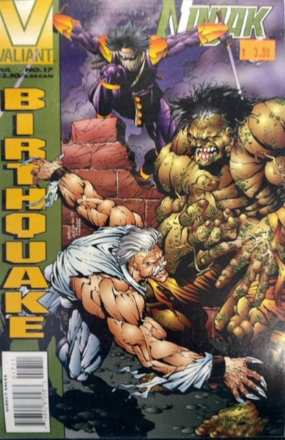 Ninjak #17 (Valiant Comics, 1995), raw, ungraded comic book — front cover