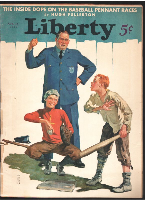 MAG: Liberty 4/15/1933-"Women in the Dark" by Dashiell Hammett with James Mon..., raw, ungraded comic book — front cover