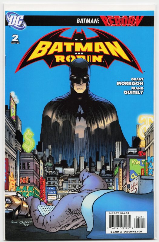 Batman and Robin #2 (DC Comics, 2009), raw, ungraded comic book — front cover