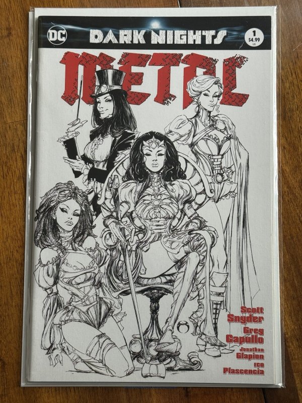 Dark Nights: Metal #1 (DC Comics, 2017), raw comic book in NM+ 9.6 condition — front cover