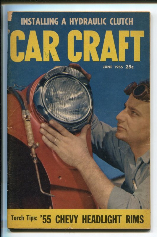 CAR Craft 06/1955-Trend Inc-Wally Parks-Classic Custom CARS-good/vg, raw, ungraded comic book — front cover