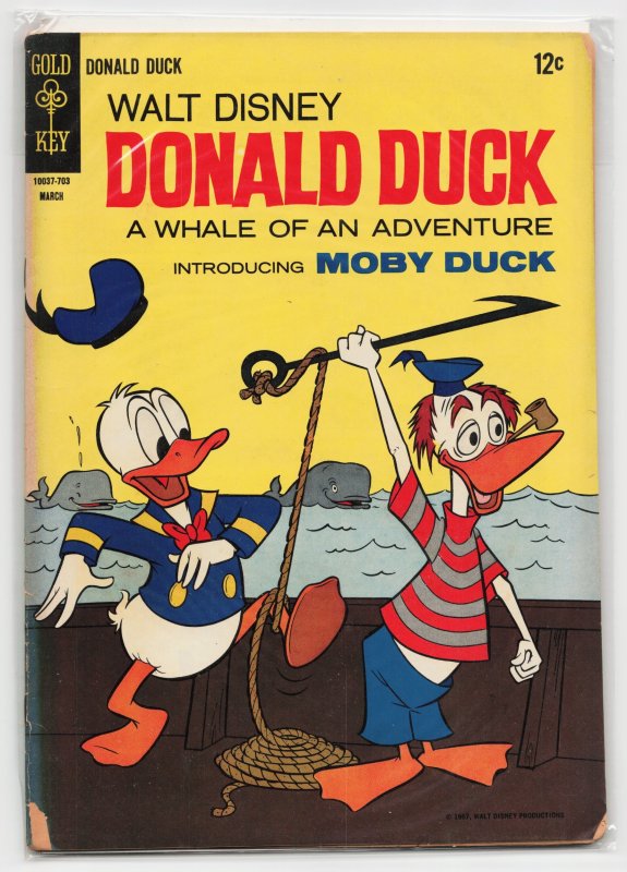 Donald Duck #112 (Gold Key, 1967), raw, ungraded comic book — front cover