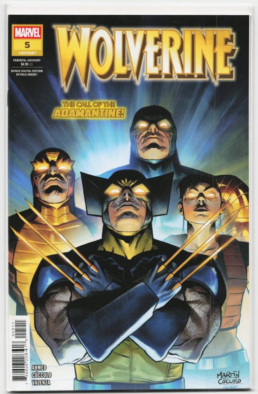 Wolverine #5 (Marvel Comics, 2025), raw, ungraded comic book — front cover