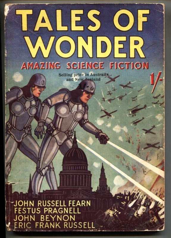 Pulp: Tales of Wonder #1 (1937), raw, ungraded comic book — front cover