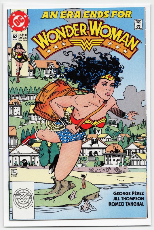 Wonder Woman #62 (DC Comics, 1992), raw, ungraded comic book — front cover