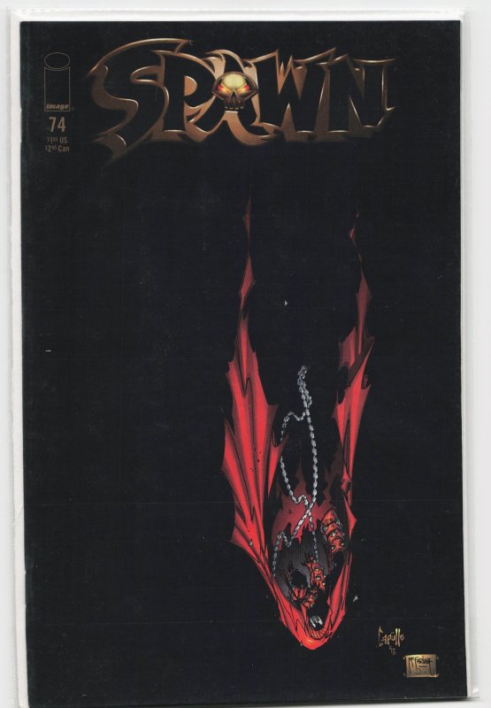 Spawn #74 (Image Comics, 1998), raw, ungraded comic book — front cover