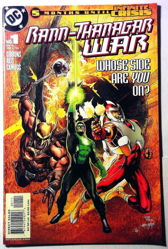 Rann-Thanagar War #1 (DC Comics, 2005), raw, ungraded comic book — front cover