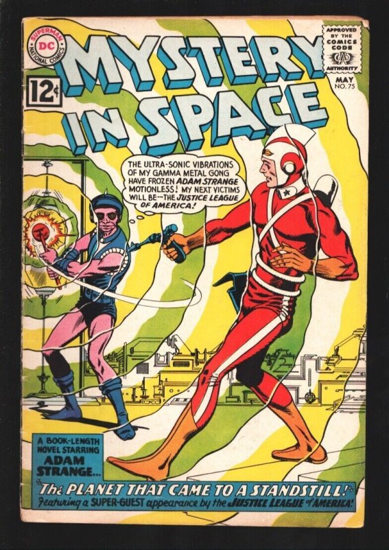 Mystery in Space #75 (DC Comics, 1962), raw, ungraded comic book — front cover