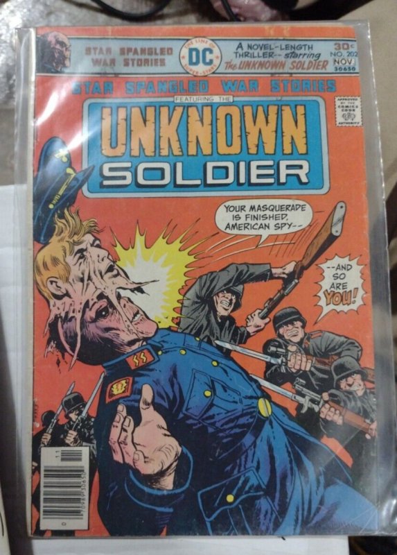 Star Spangled War Stories #202 (DC Comics, 1976), raw, ungraded comic book — front cover