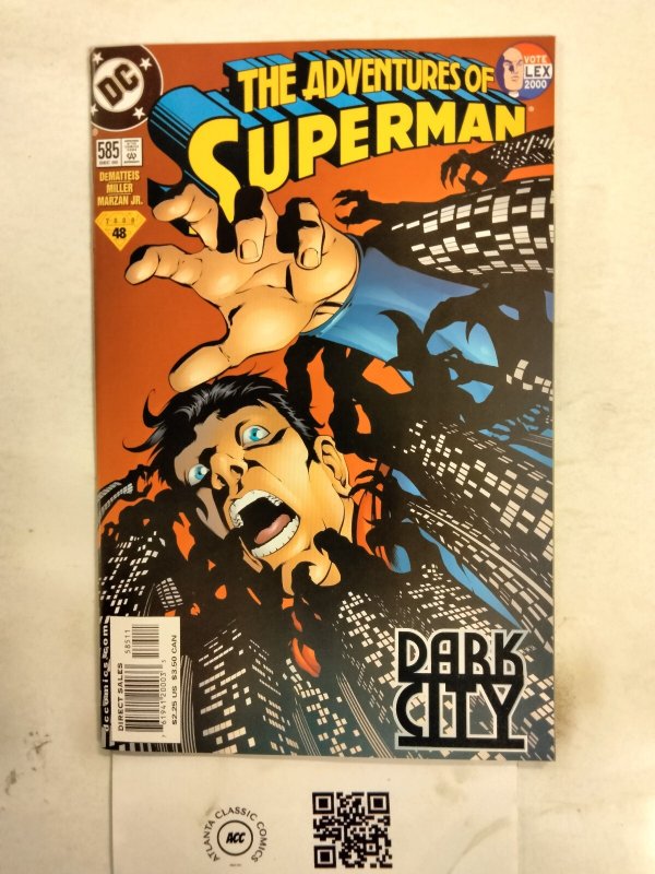 Adventures of Superman #585 (DC Comics, 2000), raw comic book in NM condition — front cover