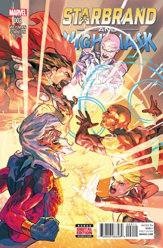 Starbrand & Nightmask #2 (2015), raw comic book in VF/NM condition — front cover