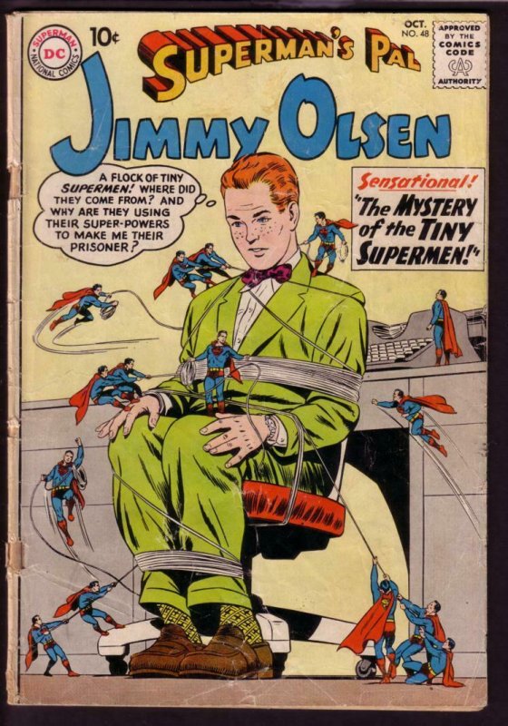 Superman's Pal Jimmy Olsen #48 (DC Comics, 1960), raw comic book in FR condition — front cover