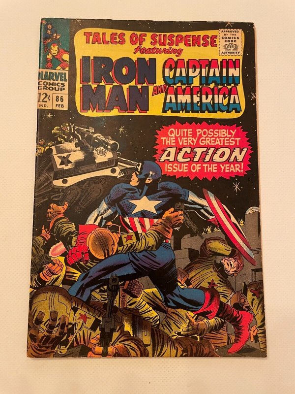 Tales of Suspense #86 (Marvel Comics, 1967), raw comic book in NM- condition — front cover