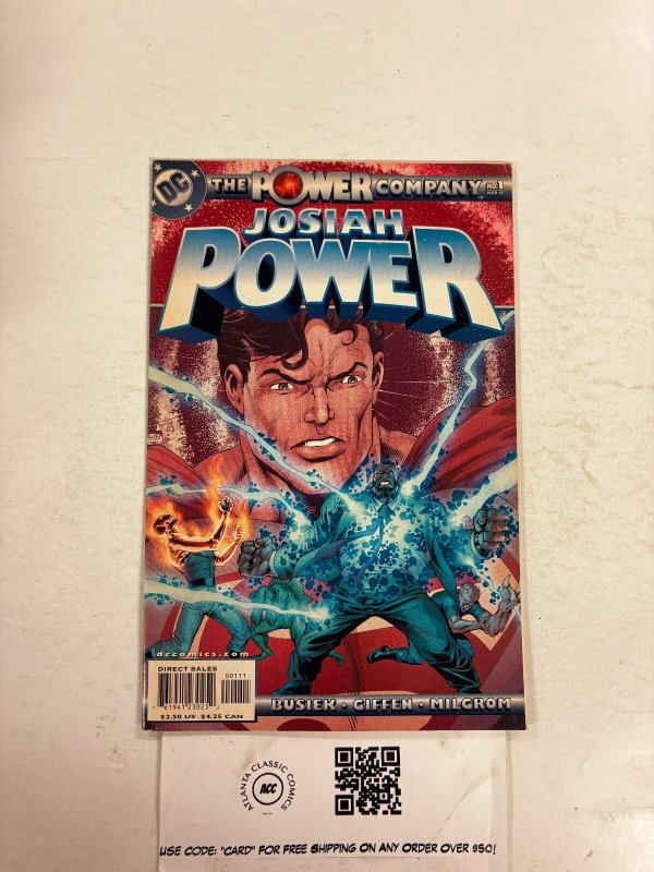 Josiah Power #1 (DC Comics), raw comic book in NM condition — front cover