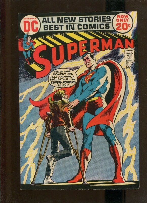 Superman #254 (DC Comics, 1972), raw comic book in FN 6.0 condition — front cover
