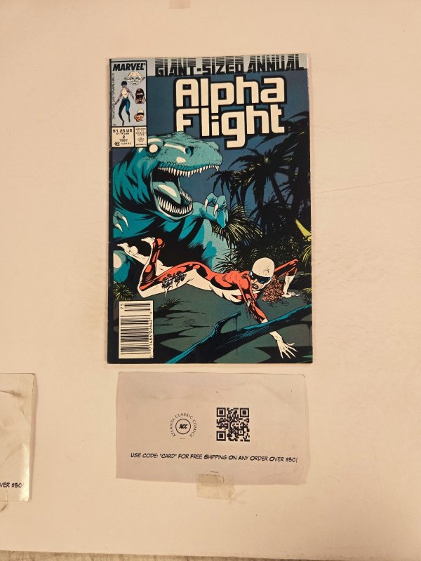 Alpha Flight Annual #2 (Marvel Comics), raw comic book in VF condition — front cover