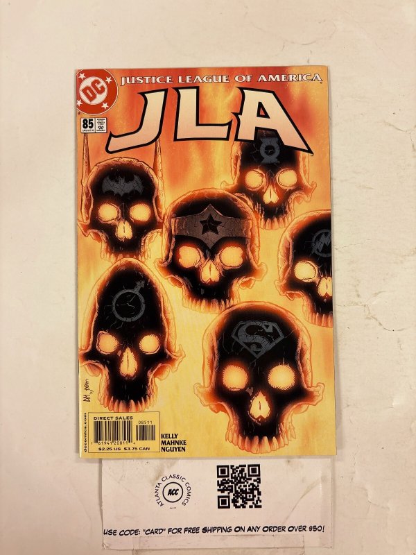 JLA #85 (DC Comics), raw comic book in NM condition — front cover