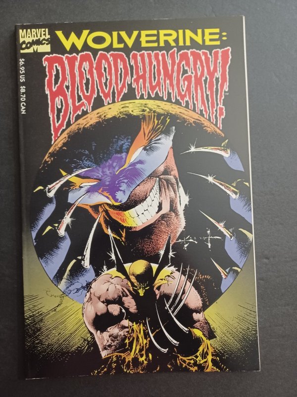 Wolverine: Blood Hungry TPB - 1st Print - Sam Keith - 1993 - NM (Marvel Comics, 1993), raw comic book in NM condition — front cover