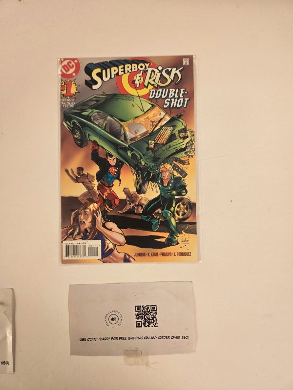 Superboy & Risk #1 (DC Comics), raw comic book in NM condition — front cover
