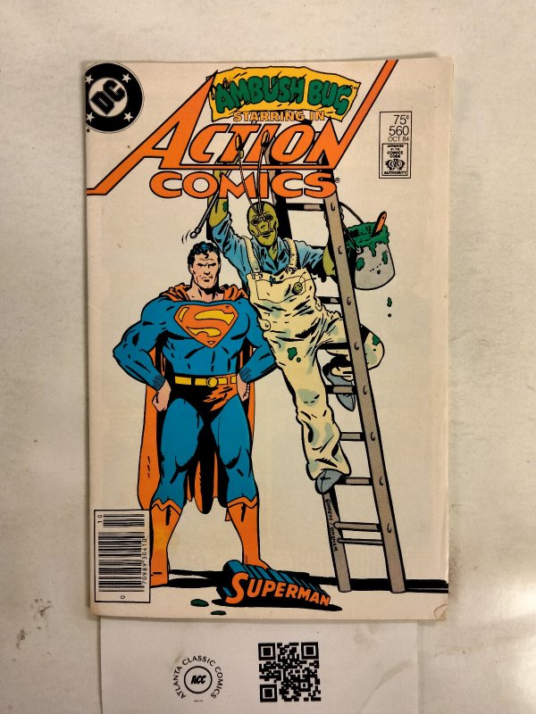 Action Comics #560 (DC Comics), raw, ungraded comic book — front cover