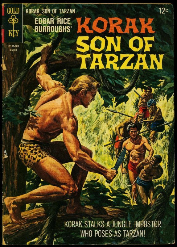 Korak Son of Tarzan #12 (1965), raw comic book in VG condition — front cover