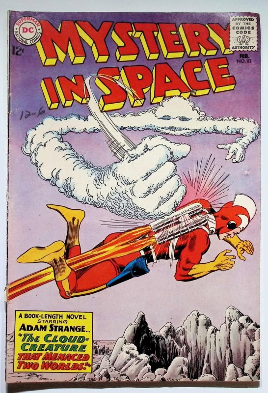 Mystery in Space #81 (DC Comics, 1963), raw, ungraded comic book — front cover