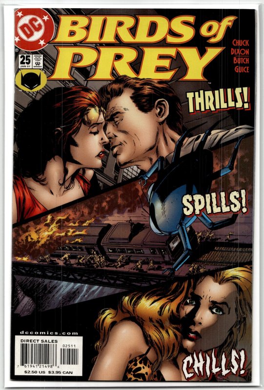 Birds of Prey #25 (DC Comics, 2001), raw, ungraded comic book — front cover