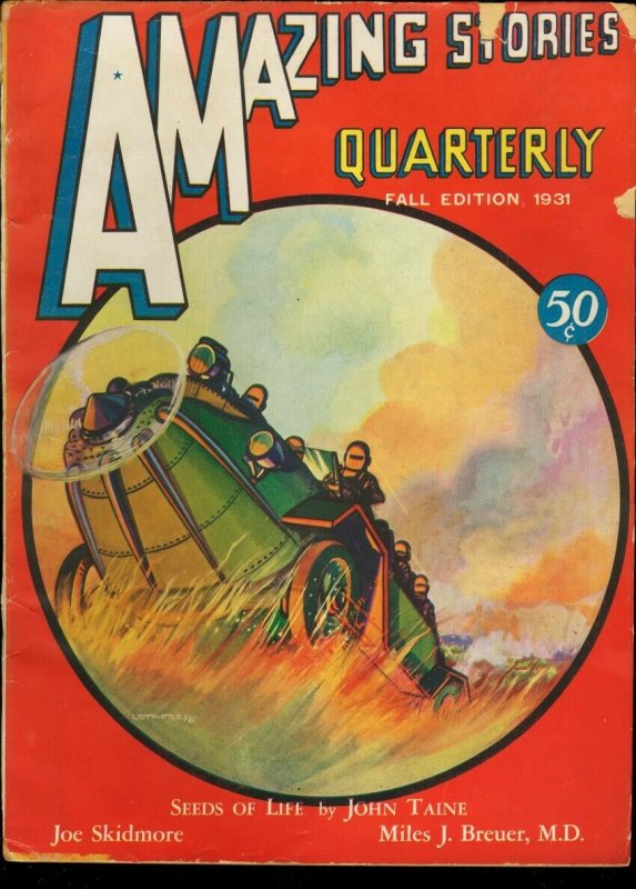 Amazing Stories Quarterly 1931 Fall-Early Sci-Fi VG (Experimenter Publishing, 1931), raw comic book in VG condition — front cover