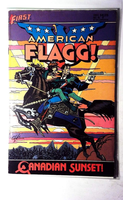 American Flagg! #15 (1984), raw, ungraded comic book — front cover