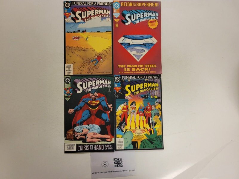 4 Superman Man of Steel DC Comic Books #16 20 21 22 49 TJ25, raw, ungraded comic book — front cover