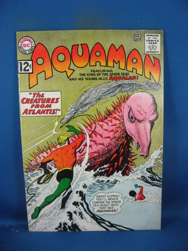 Aquaman #7 (DC Comics, 1963), raw comic book in NM- condition — front cover