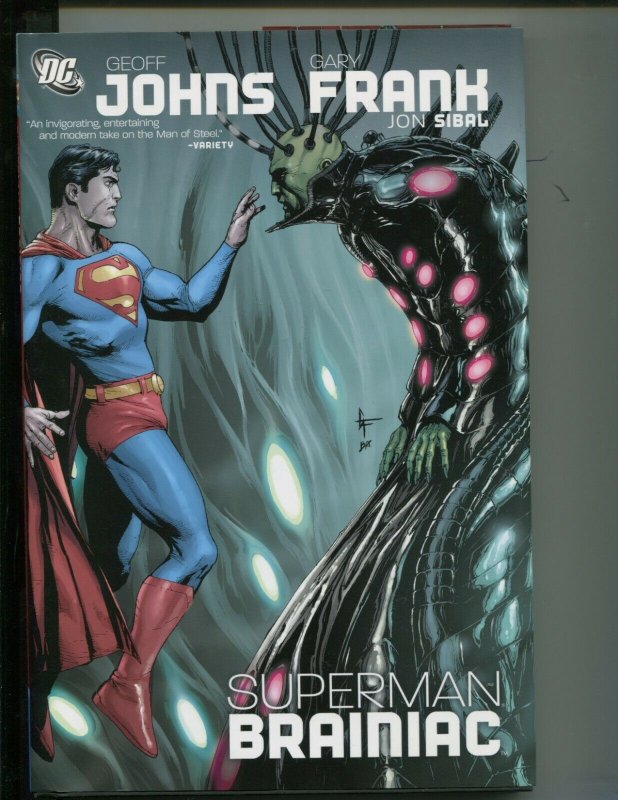 Superman: Brainiac (Fn/vf) Johns & Frank!! Hardcover!! 2009 (2009), raw comic book in FN/VF condition — front cover