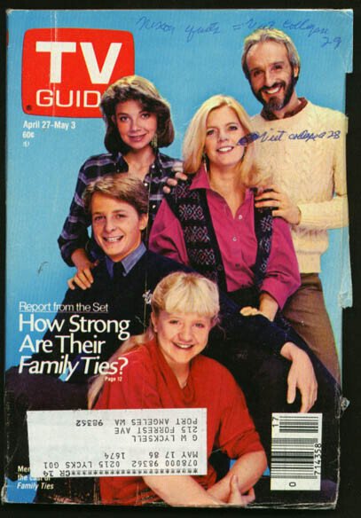 Mag: TV Guide 04/27/1985-Family Ties/heidi Bohay of Hotel Fr, raw comic book in FR condition — front cover