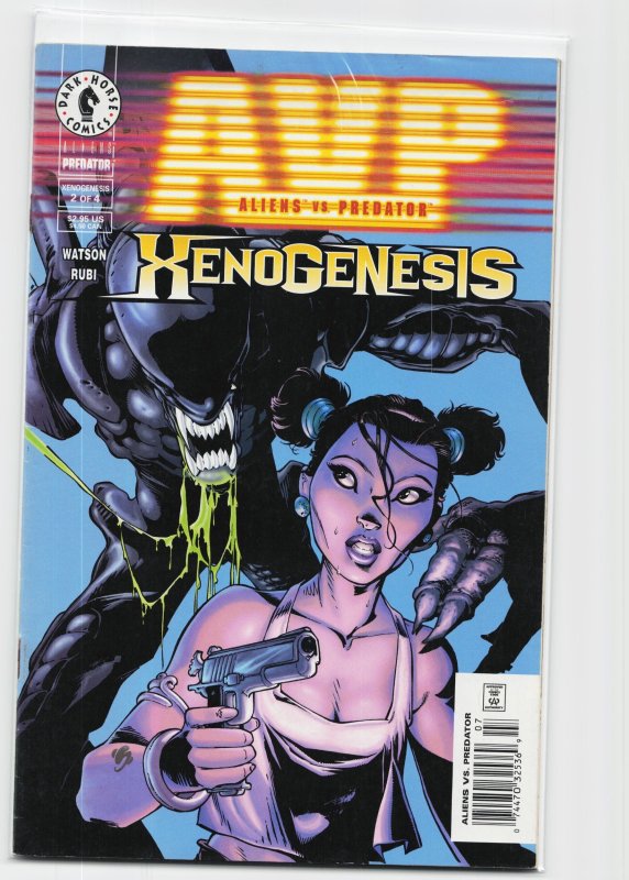Aliens vs. Predator: Xenogenesis #2 (Dark Horse Comics, 2000), raw, ungraded comic book — front cover