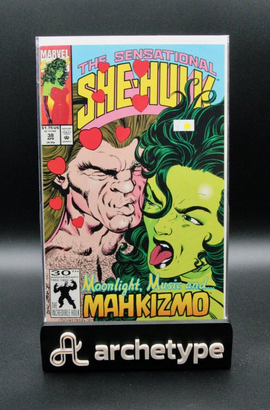 The Sensational She-Hulk #38 (Marvel Comics, 1992), raw, ungraded comic book — front cover