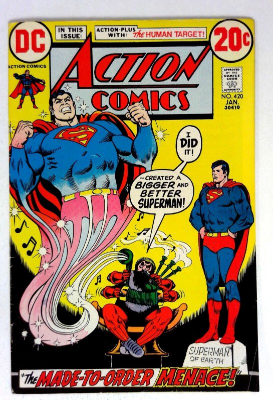 Action #420 (DC Comics, 1973), raw comic book in VF condition — front cover