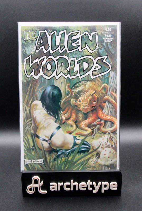 Alien Worlds #6 (1984), raw, ungraded comic book — front cover
