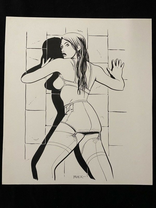 Senorita Rio Original Pin Up by Bill Black- Lingerie, raw, ungraded comic book — front cover