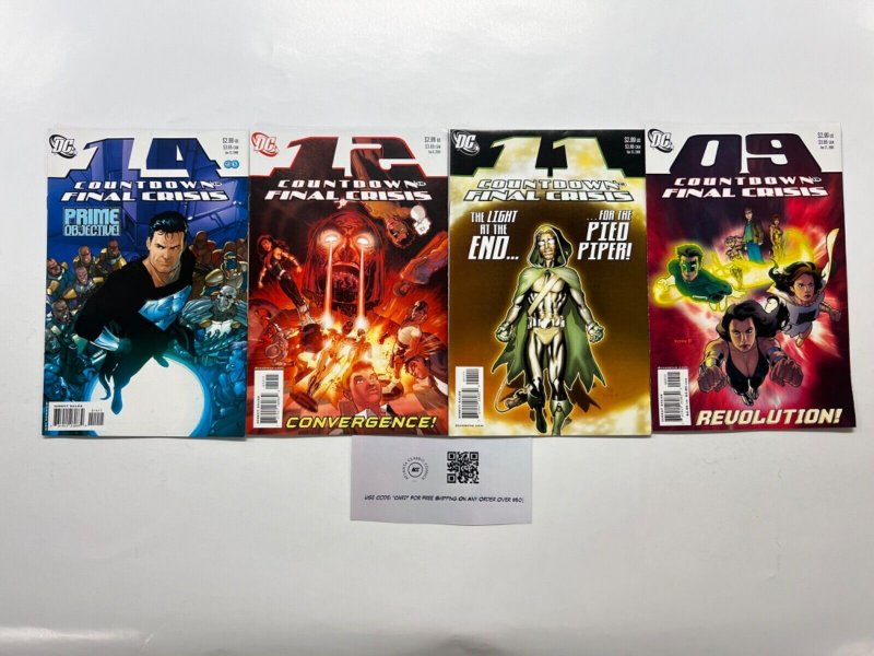 4 Countdown DC Comic Books # 9 11 12 14 Superman Wonder Woman Flash 6 JS42, raw, ungraded comic book — front cover