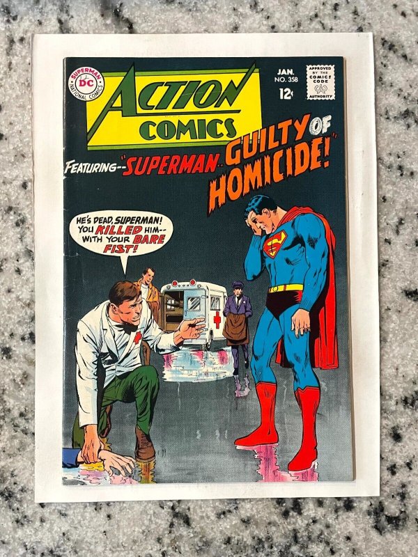 Action Comics #358 (DC Comics, 1968), raw comic book in VF/NM condition — front cover