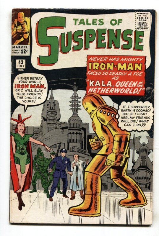 Tales of Suspense #43 - 1963 - Marvel - Vg/fn - Comic Book (Marvel Comics, 1963), raw comic book in VG/FN condition — front cover