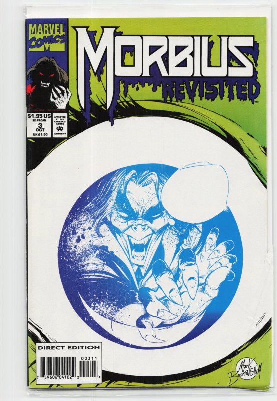 Morbius Revisited #3 (Marvel Comics, 1993), raw, ungraded comic book — front cover